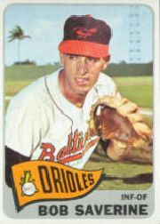 1965 Topps Baseball Cards      427     Bob Saverine